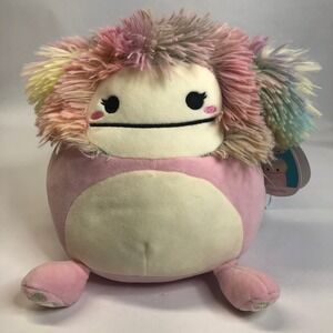 Squishmallows Caparinne Bigfoot Plush Rainbow‎ Hair HTF Collectible 11 inch